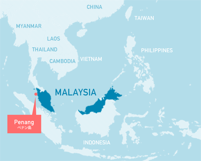 ペナン島地図