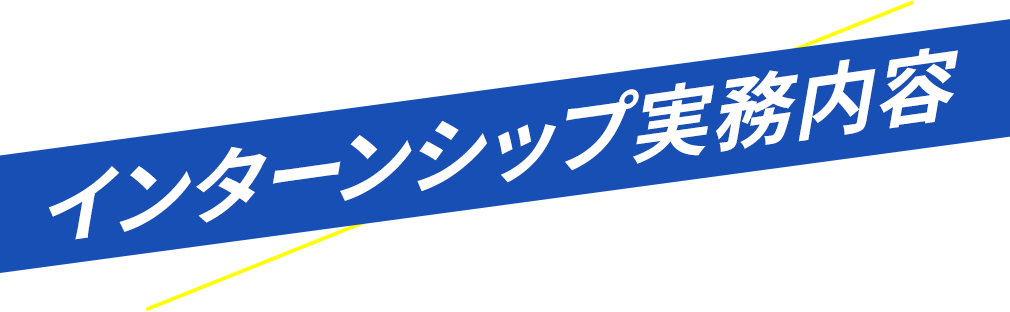 インターンシップ実務内容