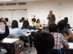 進路指導室瀬戸先生の講義の様子（東京会場）